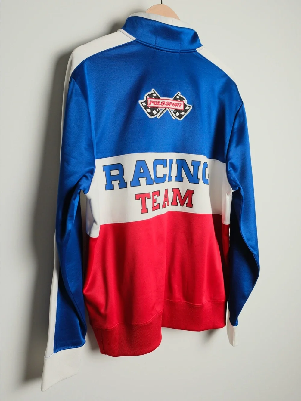 Polo Sport Ralph Lauren Racing Quarter Zip Sweatshirt Pullover Large - Picture 5 of 11